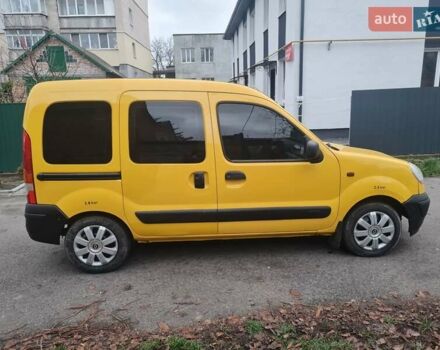 Желтый Рено Кенгу, объемом двигателя 1.46 л и пробегом 227 тыс. км за 2999 $, фото 4 на Automoto.ua