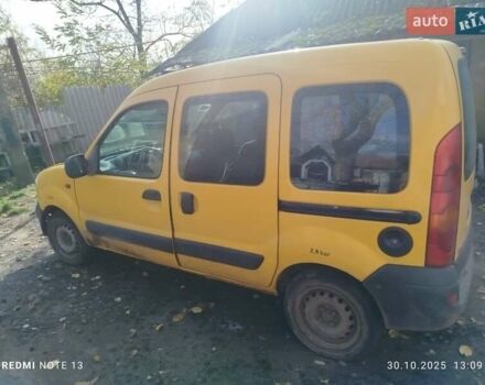 Желтый Рено Кенгу, объемом двигателя 1.5 л и пробегом 200 тыс. км за 2300 $, фото 1 на Automoto.ua