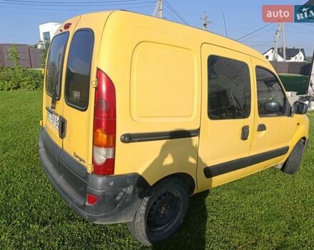 Желтый Рено Кенгу, объемом двигателя 1.46 л и пробегом 311 тыс. км за 2900 $, фото 1 на Automoto.ua