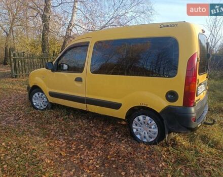 Желтый Рено Кенгу, объемом двигателя 1.46 л и пробегом 200 тыс. км за 3800 $, фото 6 на Automoto.ua