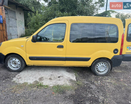 Желтый Рено Кенгу, объемом двигателя 1.46 л и пробегом 145 тыс. км за 3000 $, фото 3 на Automoto.ua