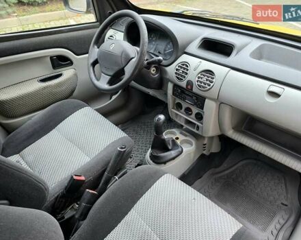 Желтый Рено Кенгу, объемом двигателя 1.46 л и пробегом 200 тыс. км за 3700 $, фото 17 на Automoto.ua