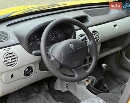 Желтый Рено Кенгу, объемом двигателя 1.46 л и пробегом 200 тыс. км за 3700 $, фото 9 на Automoto.ua