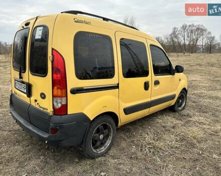Желтый Рено Кенгу, объемом двигателя 1.46 л и пробегом 270 тыс. км за 4350 $, фото 6 на Automoto.ua