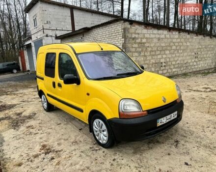 Желтый Рено Кенгу, объемом двигателя 1.87 л и пробегом 247 тыс. км за 2999 $, фото 1 на Automoto.ua