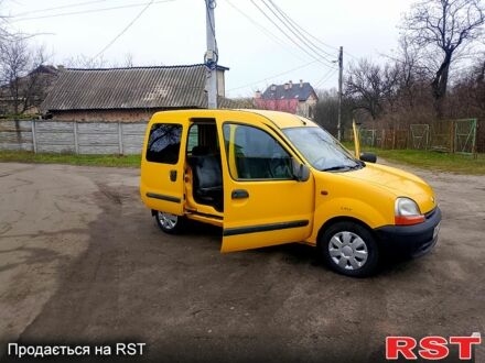 Желтый Рено Кенгу, объемом двигателя 1.9 л и пробегом 230 тыс. км за 3000 $, фото 1 на Automoto.ua