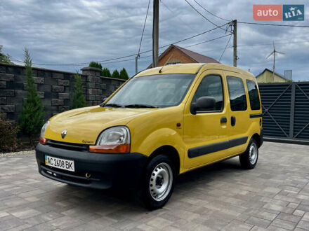 Желтый Рено Кенгу, объемом двигателя 1.87 л и пробегом 256 тыс. км за 3300 $, фото 1 на Automoto.ua