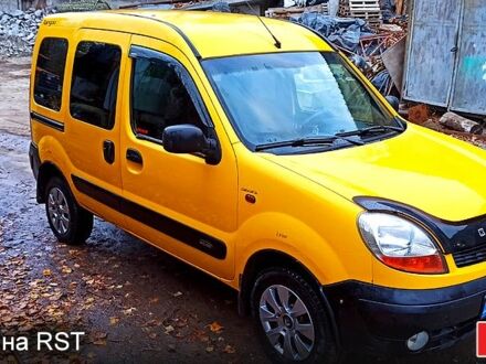 Желтый Рено Кенгу, объемом двигателя 1.5 л и пробегом 350 тыс. км за 3000 $, фото 1 на Automoto.ua