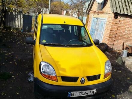 Желтый Рено Кенгу, объемом двигателя 1.5 л и пробегом 200 тыс. км за 2300 $, фото 1 на Automoto.ua