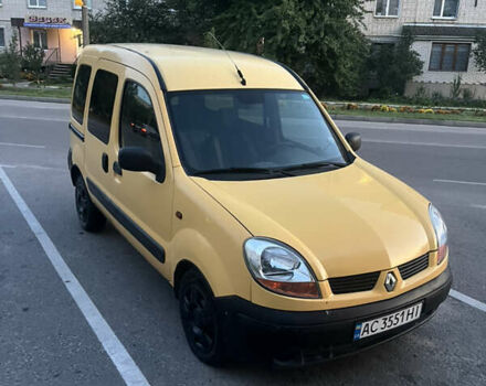 Желтый Рено Кенгу, объемом двигателя 1.5 л и пробегом 330 тыс. км за 3350 $, фото 1 на Automoto.ua