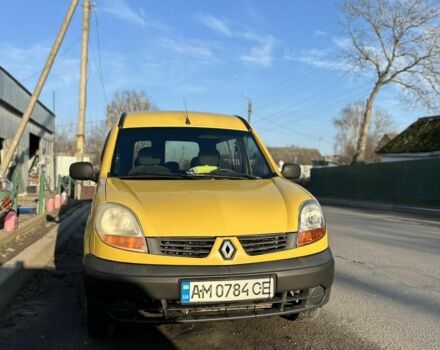 Желтый Рено Кенгу, объемом двигателя 1.5 л и пробегом 365 тыс. км за 3250 $, фото 1 на Automoto.ua