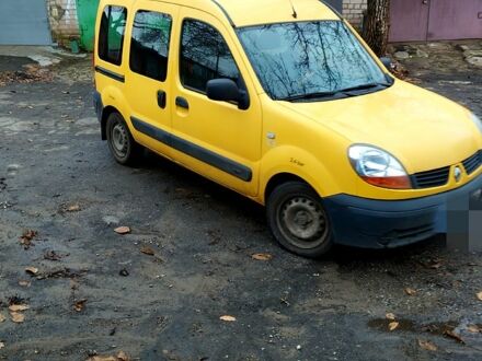 Желтый Рено Кенгу, объемом двигателя 1.5 л и пробегом 177 тыс. км за 4700 $, фото 1 на Automoto.ua