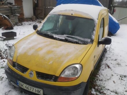 Желтый Рено Кенгу, объемом двигателя 1.5 л и пробегом 200 тыс. км за 1800 $, фото 1 на Automoto.ua