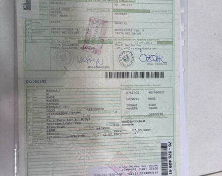 Синій Рено Кєнгу, об'ємом двигуна 1.6 л та пробігом 160 тис. км за 7300 $, фото 98 на Automoto.ua