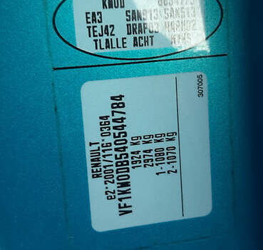 Синій Рено Кєнгу, об'ємом двигуна 1.6 л та пробігом 233 тис. км за 7999 $, фото 25 на Automoto.ua