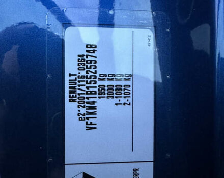 Синій Рено Кєнгу, об'ємом двигуна 1.5 л та пробігом 197 тис. км за 11700 $, фото 51 на Automoto.ua