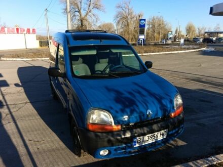 Синий Рено Кенгу, объемом двигателя 1.1 л и пробегом 200 тыс. км за 3000 $, фото 1 на Automoto.ua