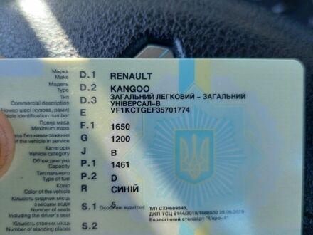 Синій Рено Кєнгу, об'ємом двигуна 1.5 л та пробігом 215 тис. км за 5500 $, фото 1 на Automoto.ua