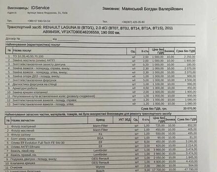 Синий Рено Лагуна, объемом двигателя 2 л и пробегом 197 тыс. км за 10800 $, фото 61 на Automoto.ua