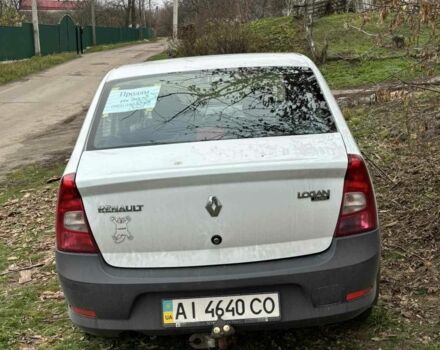 Белый Рено Логан, объемом двигателя 1.4 л и пробегом 246 тыс. км за 3500 $, фото 2 на Automoto.ua