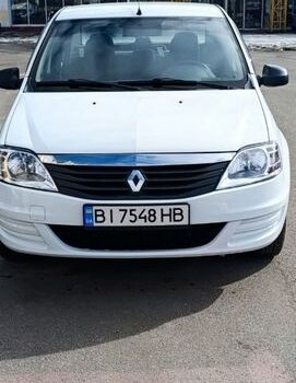 Белый Рено Логан, объемом двигателя 1.39 л и пробегом 270 тыс. км за 3600 $, фото 1 на Automoto.ua