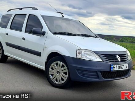 Белый Рено Логан, объемом двигателя 1.6 л и пробегом 184 тыс. км за 5300 $, фото 1 на Automoto.ua