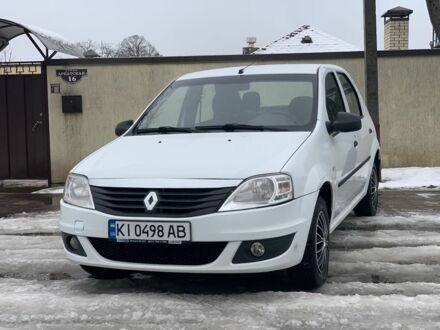 Белый Рено Логан, объемом двигателя 1.4 л и пробегом 213 тыс. км за 3899 $, фото 1 на Automoto.ua