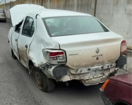 Белый Рено Логан, объемом двигателя 1.2 л и пробегом 200 тыс. км за 950 $, фото 1 на Automoto.ua