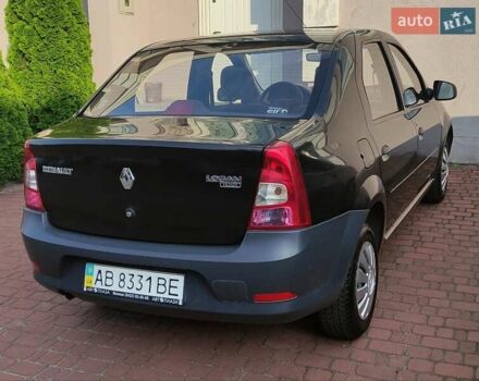 Черный Рено Логан, объемом двигателя 1.39 л и пробегом 173 тыс. км за 4500 $, фото 3 на Automoto.ua