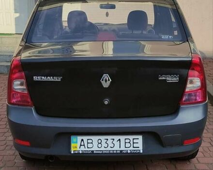 Черный Рено Логан, объемом двигателя 1.39 л и пробегом 173 тыс. км за 4500 $, фото 4 на Automoto.ua