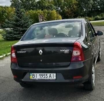 Черный Рено Логан, объемом двигателя 1.6 л и пробегом 50 тыс. км за 5000 $, фото 7 на Automoto.ua
