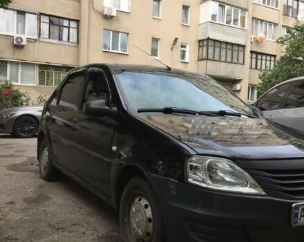 Черный Рено Логан, объемом двигателя 1.39 л и пробегом 224 тыс. км за 2600 $, фото 1 на Automoto.ua