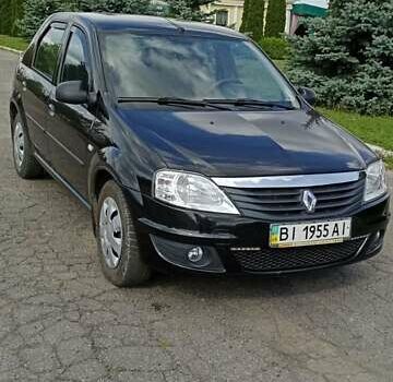 Черный Рено Логан, объемом двигателя 1.6 л и пробегом 50 тыс. км за 5000 $, фото 8 на Automoto.ua