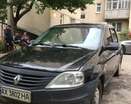 Черный Рено Логан, объемом двигателя 1.39 л и пробегом 224 тыс. км за 2600 $, фото 2 на Automoto.ua