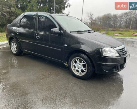 Черный Рено Логан, объемом двигателя 1.39 л и пробегом 350 тыс. км за 4500 $, фото 2 на Automoto.ua