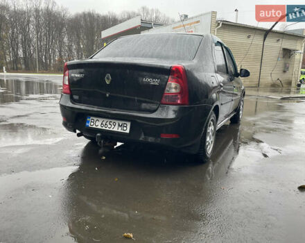 Черный Рено Логан, объемом двигателя 1.39 л и пробегом 350 тыс. км за 4500 $, фото 4 на Automoto.ua