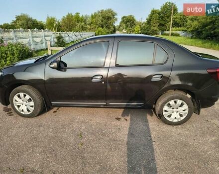 Черный Рено Логан, объемом двигателя 0.9 л и пробегом 52 тыс. км за 12500 $, фото 3 на Automoto.ua