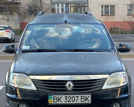 Черный Рено Логан, объемом двигателя 1.46 л и пробегом 135 тыс. км за 6000 $, фото 1 на Automoto.ua