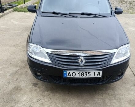 Черный Рено Логан, объемом двигателя 1.4 л и пробегом 223 тыс. км за 3600 $, фото 1 на Automoto.ua