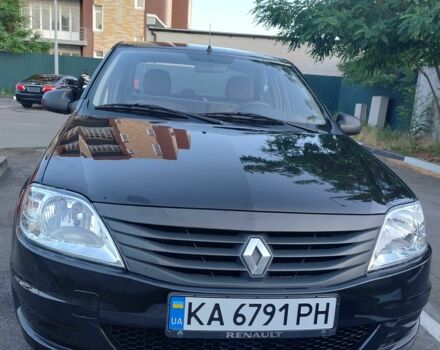 Черный Рено Логан, объемом двигателя 1.4 л и пробегом 95 тыс. км за 4844 $, фото 1 на Automoto.ua