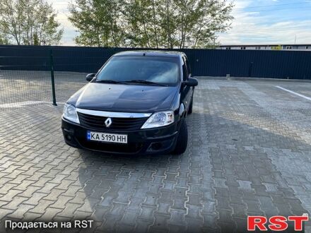 Черный Рено Логан, объемом двигателя 1.6 л и пробегом 235 тыс. км за 3500 $, фото 1 на Automoto.ua