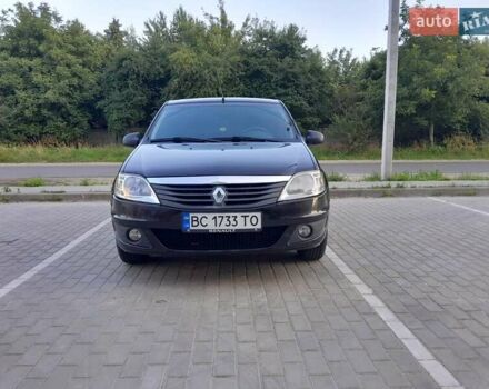 Черный Рено Логан, объемом двигателя 1.6 л и пробегом 230 тыс. км за 5200 $, фото 1 на Automoto.ua
