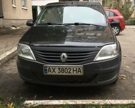 Черный Рено Логан, объемом двигателя 1.39 л и пробегом 224 тыс. км за 2600 $, фото 1 на Automoto.ua
