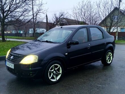 Черный Рено Логан, объемом двигателя 1.4 л и пробегом 220 тыс. км за 2900 $, фото 1 на Automoto.ua