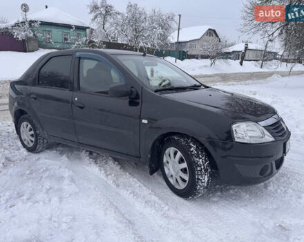 Черный Рено Логан, объемом двигателя 1.39 л и пробегом 198 тыс. км за 5150 $, фото 1 на Automoto.ua