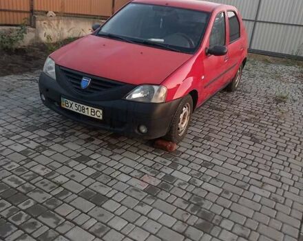 Красный Рено Логан, объемом двигателя 1.4 л и пробегом 246 тыс. км за 2450 $, фото 6 на Automoto.ua