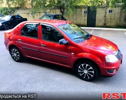 Красный Рено Логан, объемом двигателя 1.4 л и пробегом 189 тыс. км за 3850 $, фото 5 на Automoto.ua
