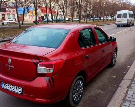Красный Рено Логан, объемом двигателя 1.2 л и пробегом 200 тыс. км за 5000 $, фото 1 на Automoto.ua
