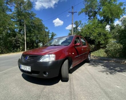 Красный Рено Логан, объемом двигателя 1.4 л и пробегом 300 тыс. км за 3000 $, фото 1 на Automoto.ua