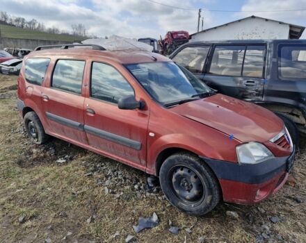 Красный Рено Логан, объемом двигателя 1.6 л и пробегом 276 тыс. км за 1900 $, фото 1 на Automoto.ua